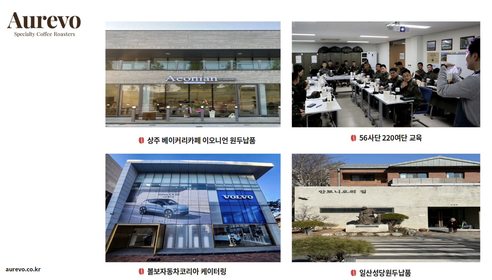 아우레보 납품 사례